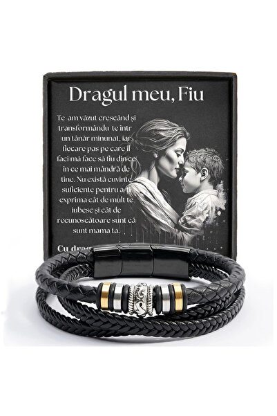 OEM Son Gift - leather bracelet with a message of Love