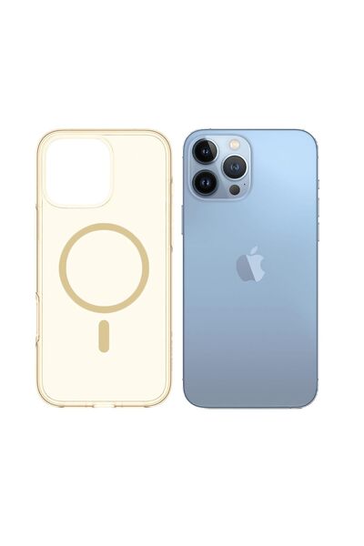 Aztech iPhone 13 Pro Max MagSafe Leather Case Gray Titanium Slim Shockproof H...