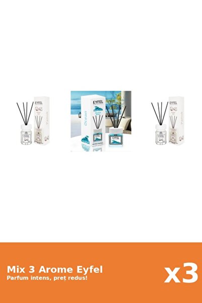 Eyfel Set 3 Mix Eyfel: 2x Bumbac, 1x Ocean