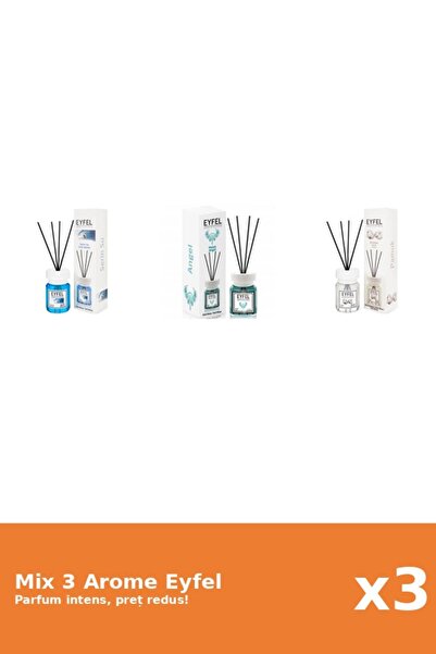 Eyfel Set 3 Mix Eyfel: 1x Angel, 1x Bumbac, 1x Cool Water