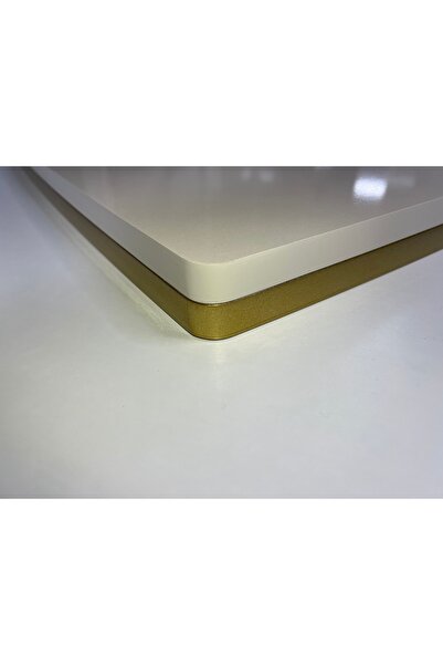 AKSET LÜX GOLD ZİGON EN BÜYÜK BOY SEHPA TABLASI 73*41 CM