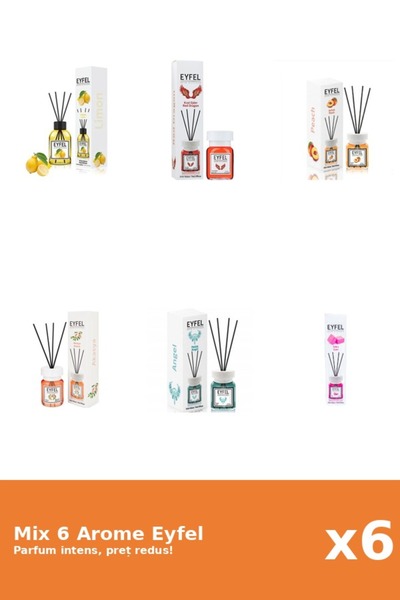 Eyfel Set 6 Mix Eyfel: 1x Acacia, 1x Angel, 1x Bubble Gum, 1x Lamaie, 1x Pier...