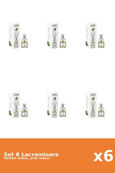 Eyfel Set 6 Odorizant Lacramioare, 120 ml