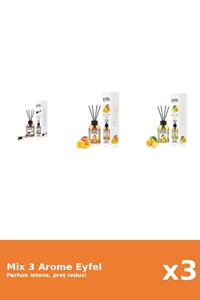 Eyfel Set 3 Mix Eyfel: 1x Lamaie, 1x Mango, 1x Vanilie