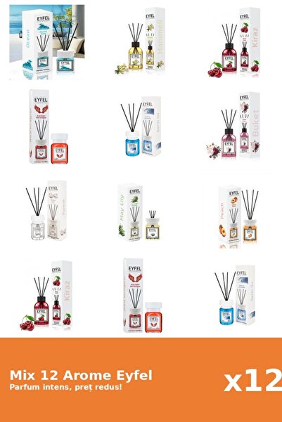 Eyfel Set 12 Mix Variat: 9 arome