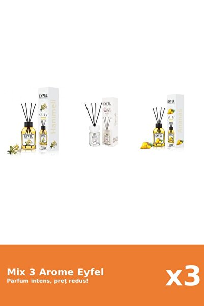 Eyfel Set 3 Mix Eyfel: 1x Ananas, 1x Bumbac, 1x Mana Maicii Domnului