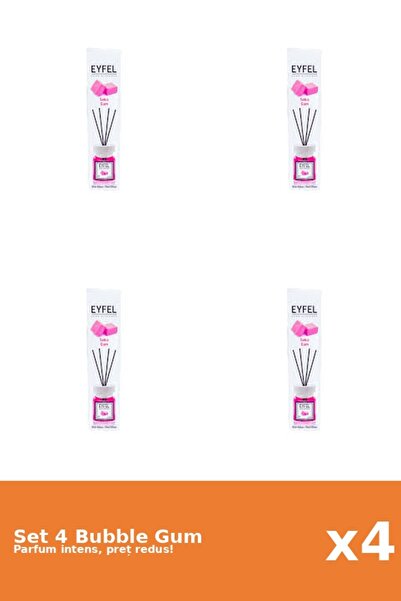 Eyfel Set 4 Odorizant Bubble Gum, 120 ml