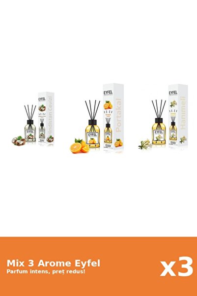 Eyfel Set 3 Mix Eyfel: 1x Mana Maicii Domnului, 1x Nuca De Cocos, 1x Portocala