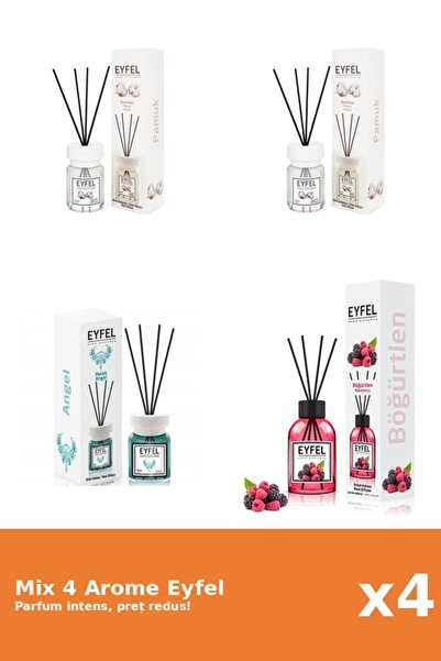 Eyfel Set 4 Mix Eyfel: 1x Angel, 2x Bumbac, 1x Fructe De Padure