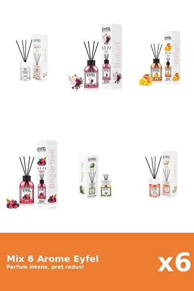 Eyfel Set 6 Mix Eyfel: 1x Acacia, 1x Bouquet, 1x Bumbac, 1x Fructe De Padure,...