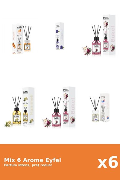 Eyfel Set 6 Mix Eyfel: 2x Bouquet, 1x Mana Maicii Domnului, 1x Orhidee, 1x Pi...