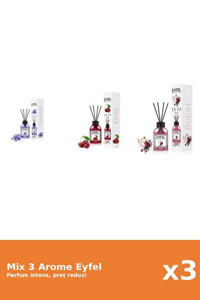 Eyfel Set 3 Mix Eyfel: 1x Bouquet, 1x Cirese, 1x Lavanda