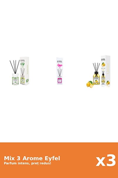 Eyfel Set 3 Mix Eyfel: 1x Bubble Gum, 1x Iasomie, 1x Lamaie