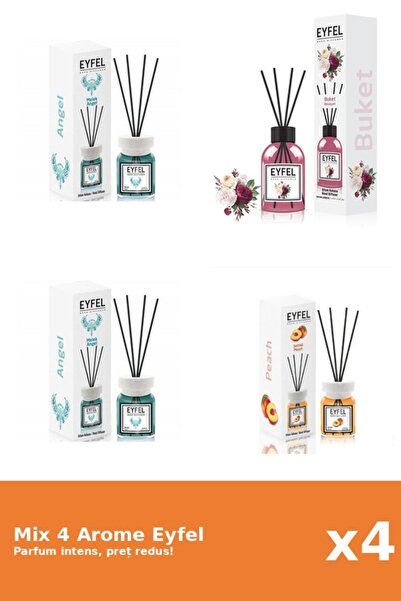 Eyfel Set 4 Mix Eyfel: 2x Angel, 1x Bouquet, 1x Piersica