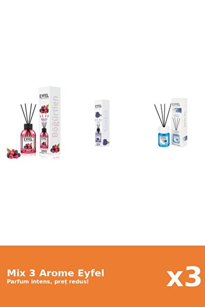 Eyfel Set 3 Mix Eyfel: 1x Cool Water, 1x Fructe De Padure, 1x Zambile