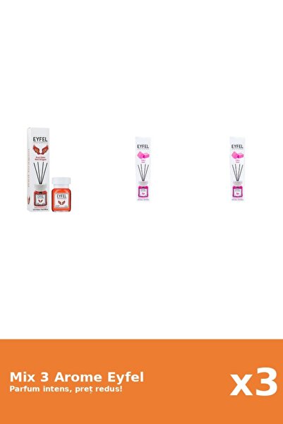 Eyfel Set 3 Mix Eyfel: 2x Bubble Gum, 1x Red Dragon