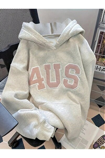 ZAVIXO Γυναικείο φούτερ 3 ιντσών με νήματα σε στυλ Urban, Oversize, 4us – Μον...