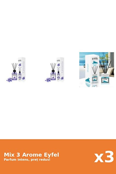 Eyfel Set 3 Mix Eyfel: 2x Lavanda, 1x Ocean
