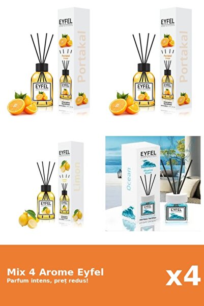 Eyfel Set 4 Mix Eyfel: 1x Lamaie, 1x Ocean, 2x Portocala