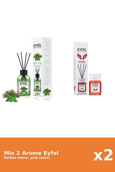 Eyfel Set 2 Mix Eyfel: 1x Pin Si Menta, 1x Red Dragon