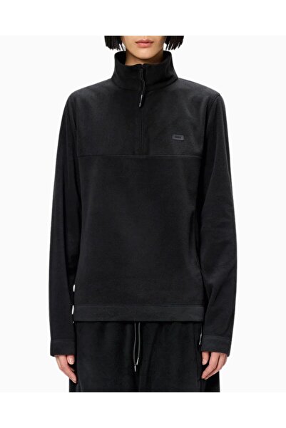 Rains Addis Fleece Curve Half Zip Polar Sweatshirt