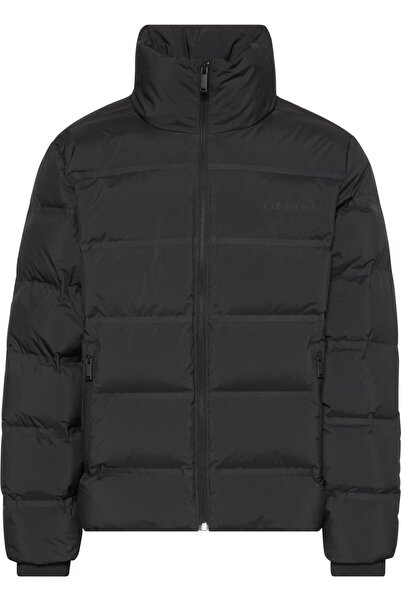 Calvin Klein Erkek Regular Fit Kapüşonlu Kapitoneli Şişme Mont - Siyah