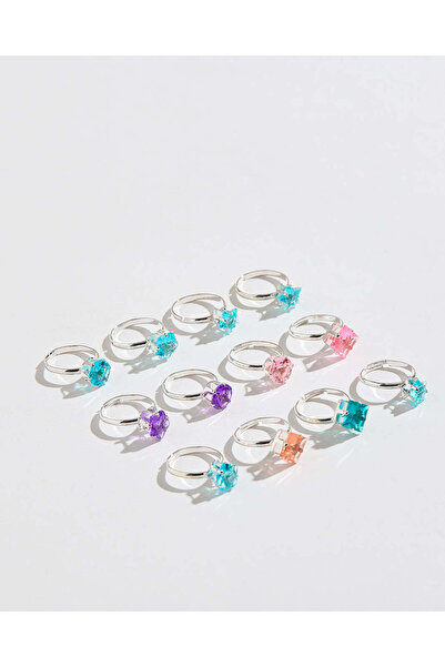 REDTAG مجموعة خواتم مزخرفة متنوعة للبنات (عبوة من 12 قطعة)