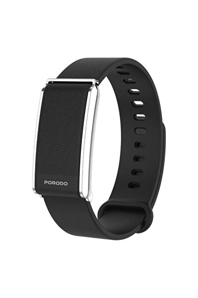 porodo سوار اللياقة البدنية الذكي Trackfit مزود بمراقب معدل ضربات القلب، وتتب...