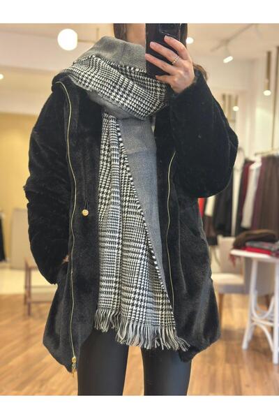 Unique Boutique وشاح/شال رمادي اللون ذو ملمس ناعم ومقاس قياسي