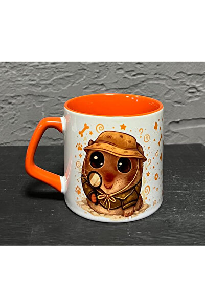 Kırtasiye Ofisi Sad Grieving Hamster-Archaeologist Orange Handle Double Profe...