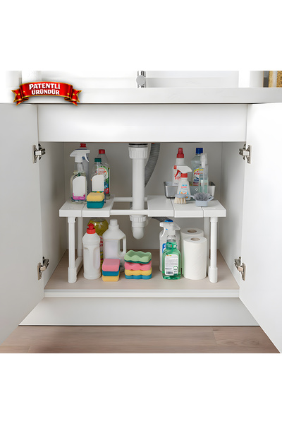 isometric Ayarlanabilir Genişletebilir Modüler Tek Katlı Dolap İçi Düzenleyic...