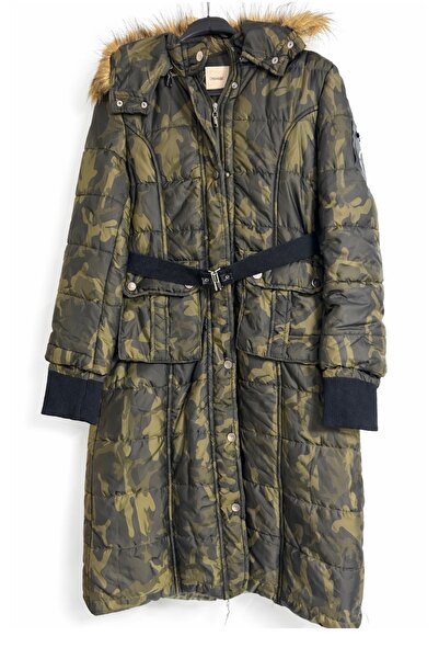 Hünkar Askeri kamuflaj model kadın mont