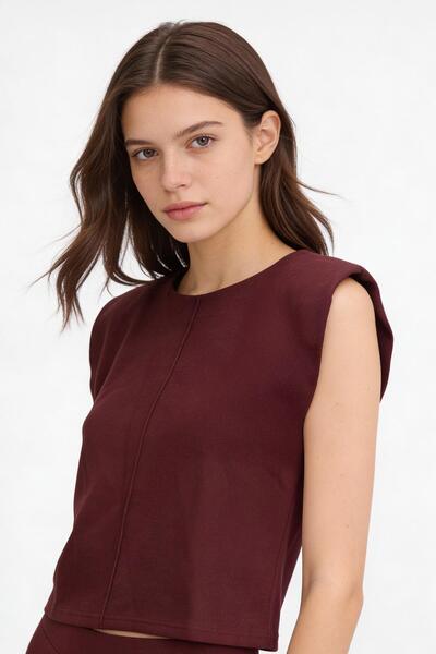 Rays Crew Neck T-Shirt Plum 3105A