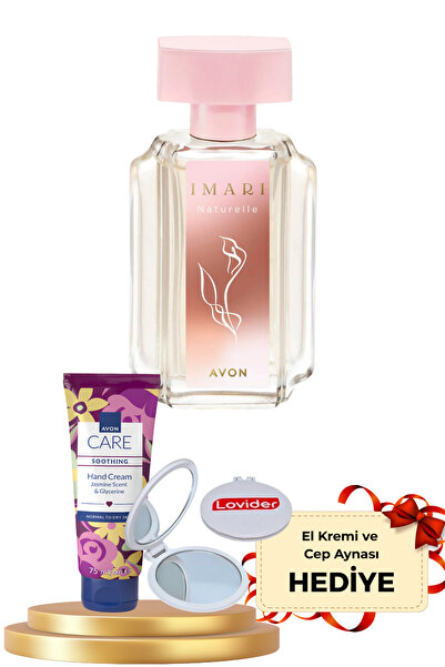 AVON Imari Naturelle Kadın Parfüm EDT 50ml + El Kremi ve Lovider Cep Aynası