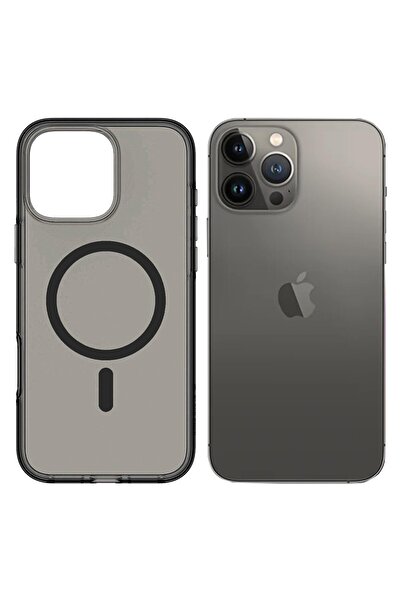 Aztech iPhone 14 Pro MagSafe Leather Case Gray Titanium Slim Shockproof Anti-...