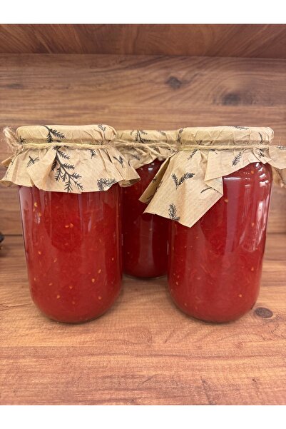 NİHAVERA Ev Yapımı Domates Sos – Katkısız, Doğal (Cam Kavanoz) 935 g (Net)