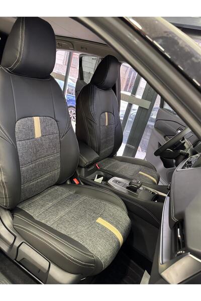 AKINCI Car Seat Cover - Nissan Qashqai 2023-2025 Rear Back 2+1 Model with Bac...