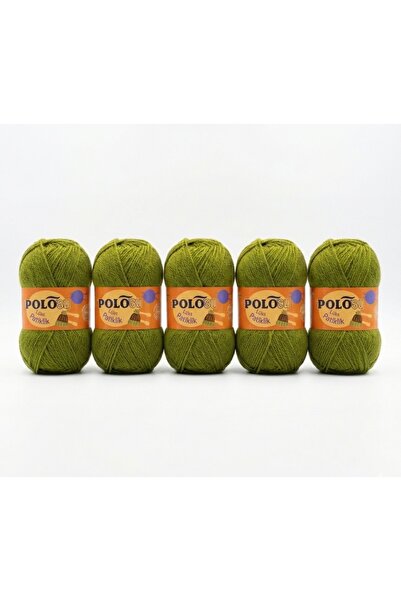Polosu Lüx Patiklik El Örgü İpi 5 Adet (5’li Avantaj Paket)-NO:374