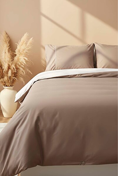Rivaİstanbul Bern Mink Double 100% Cotton Duvet Cover Set - 4 Piece Dowry Set