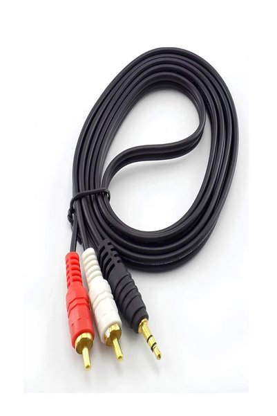ULTRATEKNO 3.5mm Aux to 2 Rca Audio Cable 1.5m |   20 Pack |   Standard Audio Cable