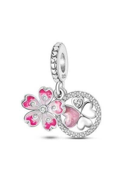 Defne Silver Clover Flower Luck Charm