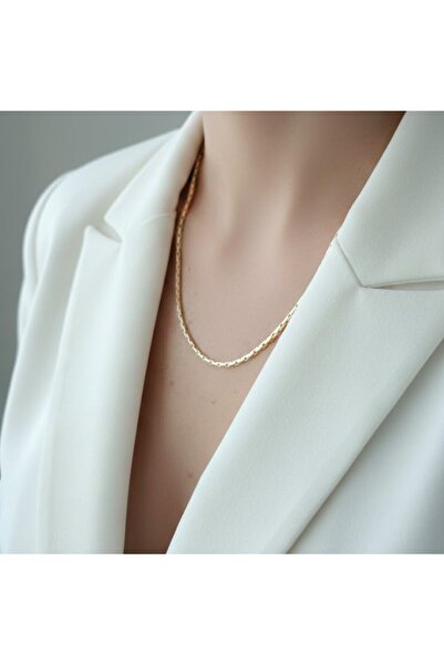 LENTE AKSESUAR Snake Bone Model Thin Necklace - Jewelry Making Craftsmanship ...