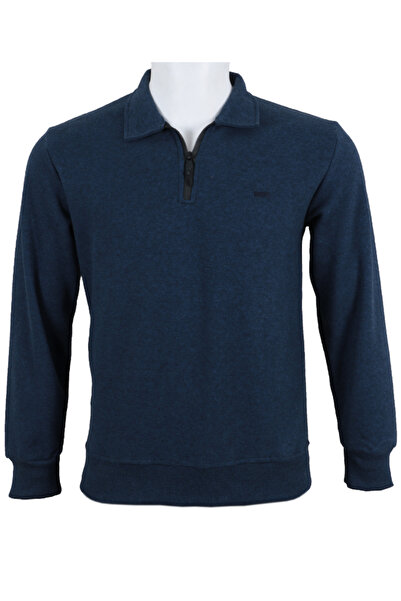 Modarar Men's Sweater Half Zipper Indigo Color Rar01373