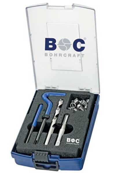 Bohrcraft GR-MF810 Κιτ επισκευής σπειρωμάτων με μετρικά ένθετα λεπτού βήματος...