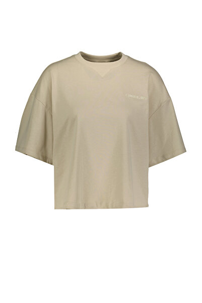 lumberjack WL OLIVIA 11SS102 4FX Μπεζ γυναικείο κοντομάνικο μπλουζάκι