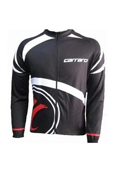 Carraro سترة واقية من الرياح بأكمام طويلة وسحاب مقاس M W14 أسود