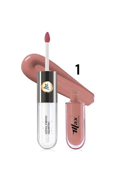 max elegance أحمر شفاه سائل مزدوج يجمع بين لون أساسي يدوم طويلاً وطبقة علوية ...