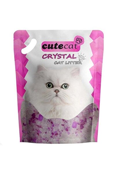 CUTE CAT رمل كريستال للقطط - عديم الرائحة للقطط الحساسة