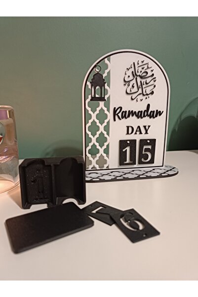 AnatoliaCandles 3 D Baskı Ramazan Gün Sayacı/Dekoratif Ramazan Takvimi