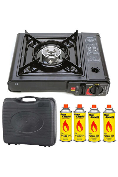 NO BRAND Aragaz camping portabil, dubla alimentare, alimentare cartus gaz but...